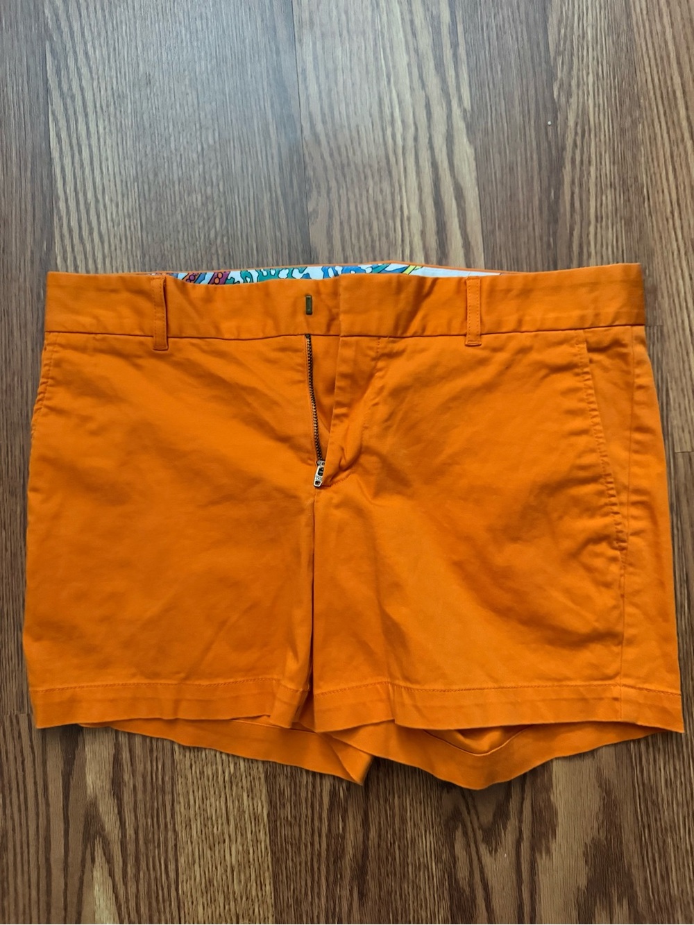 Banana Republic Bright Orange Tailored Bermuda Shorts